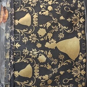 Elegant Black and Gold Patterned Tote